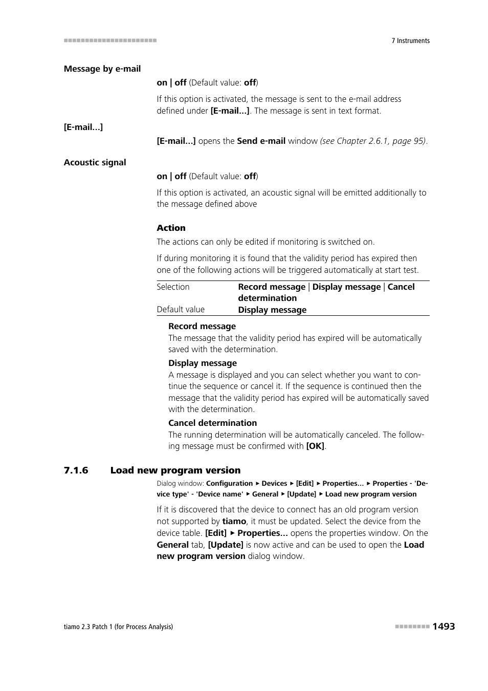 6 load new program version, Load new program version 3 | Metrohm tiamo 2.3 Patch 1 (process analysis) User Manual | Page 1509 / 1795