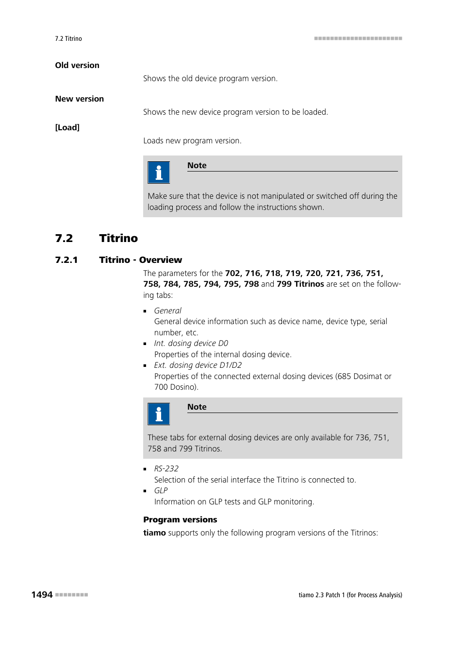 2 titrino, 1 titrino - overview, Titrino 4 | Titrino - overview 4, Titrino | Metrohm tiamo 2.3 Patch 1 (process analysis) User Manual | Page 1510 / 1795