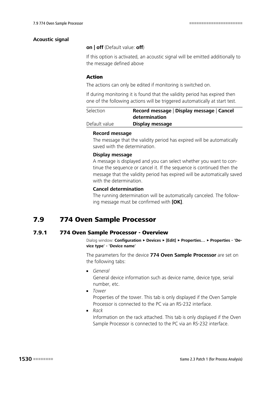 9 774 oven sample processor, 1 774 oven sample processor - overview, 774 oven sample processor 0 | 774 oven sample processor - overview 0, 774 oven sample processor | Metrohm tiamo 2.3 Patch 1 (process analysis) User Manual | Page 1546 / 1795
