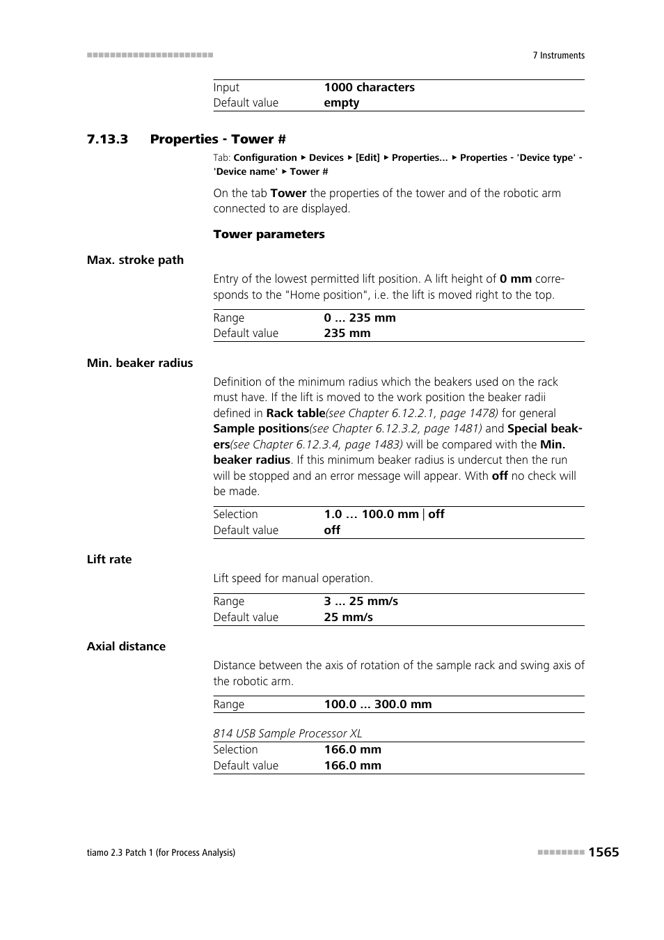 3 properties - tower, Properties - tower # 5 | Metrohm tiamo 2.3 Patch 1 (process analysis) User Manual | Page 1581 / 1795