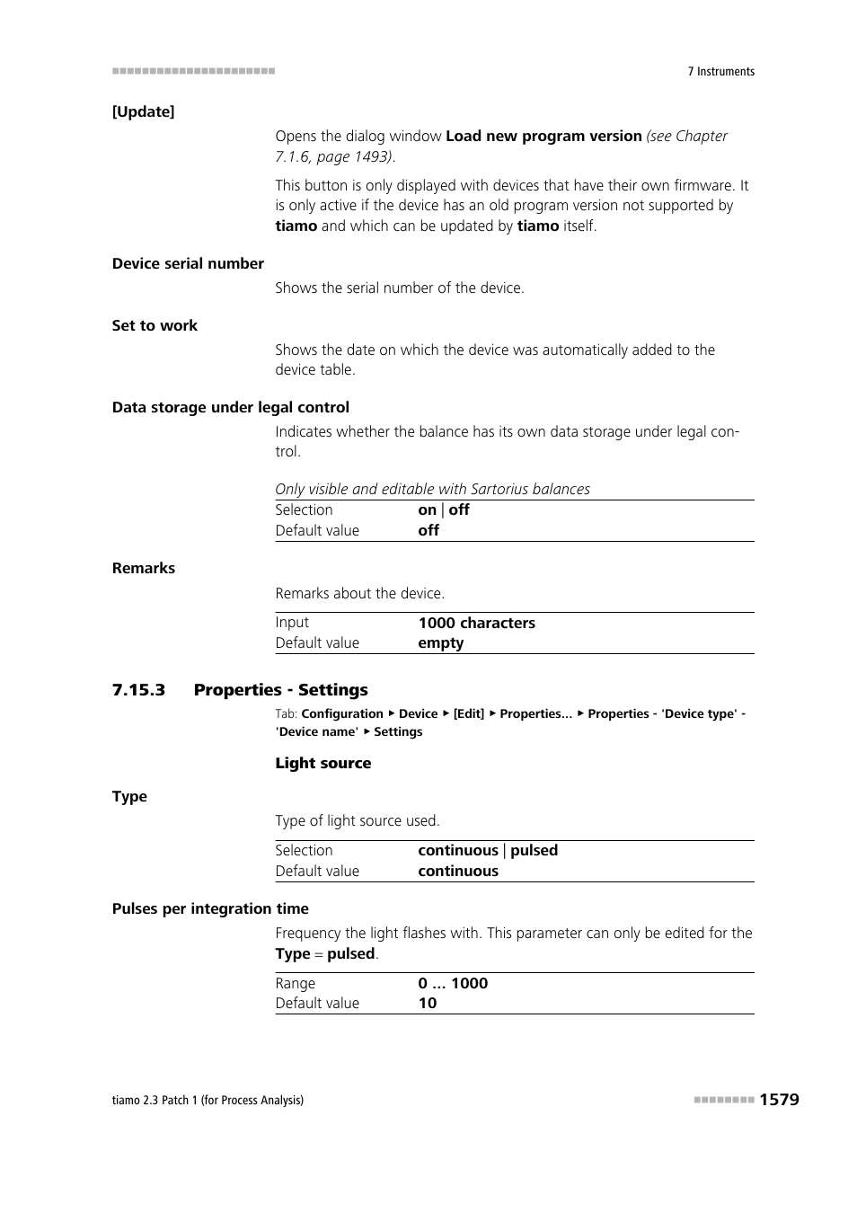 3 properties - settings, Properties - settings 9, Settings | Metrohm tiamo 2.3 Patch 1 (process analysis) User Manual | Page 1595 / 1795