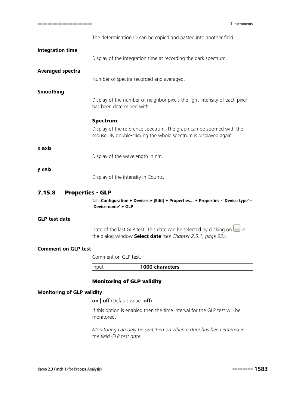 8 properties - glp, Properties - glp 3 | Metrohm tiamo 2.3 Patch 1 (process analysis) User Manual | Page 1599 / 1795