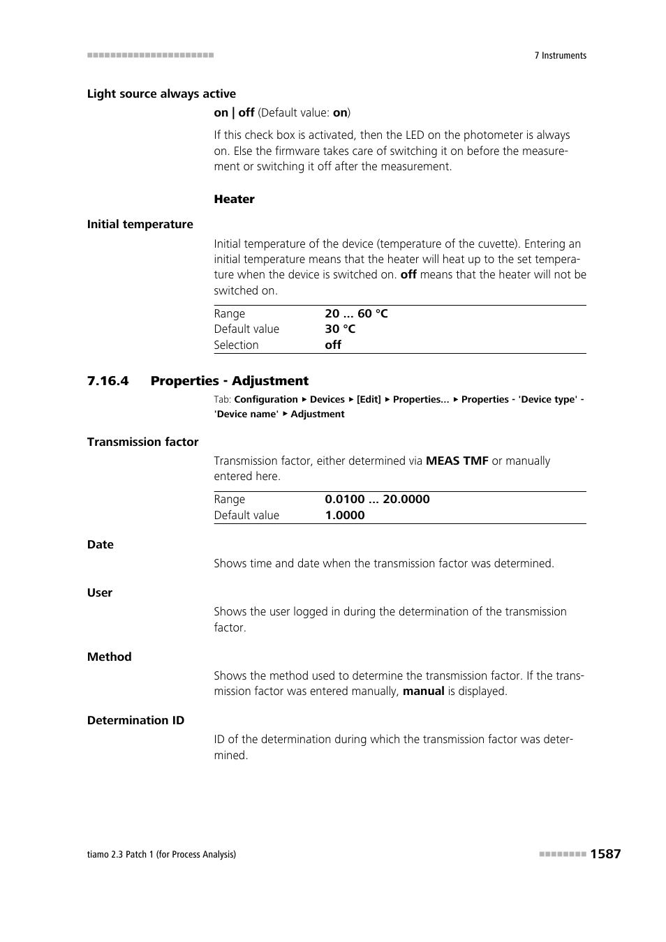 4 properties - adjustment, Properties - adjustment 7, Adjustment | Metrohm tiamo 2.3 Patch 1 (process analysis) User Manual | Page 1603 / 1795