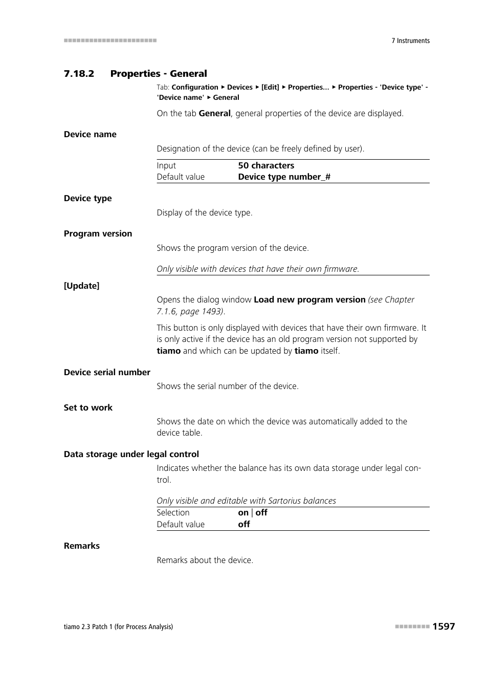 2 properties - general, Properties - general 7 | Metrohm tiamo 2.3 Patch 1 (process analysis) User Manual | Page 1613 / 1795