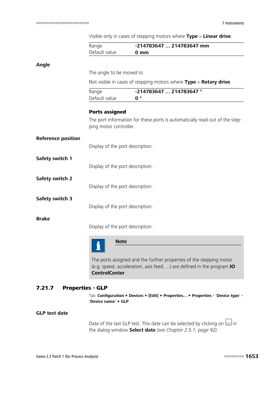 7 properties - glp, Properties - glp 3 | Metrohm tiamo 2.3 Patch 1 (process analysis) User Manual | Page 1669 / 1795