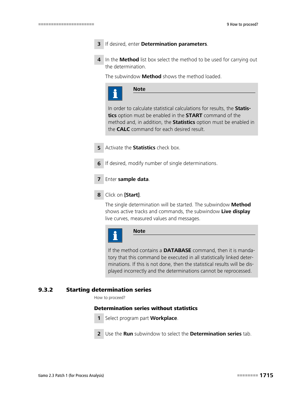 2 starting determination series, Starting determination series 5 | Metrohm tiamo 2.3 Patch 1 (process analysis) User Manual | Page 1731 / 1795