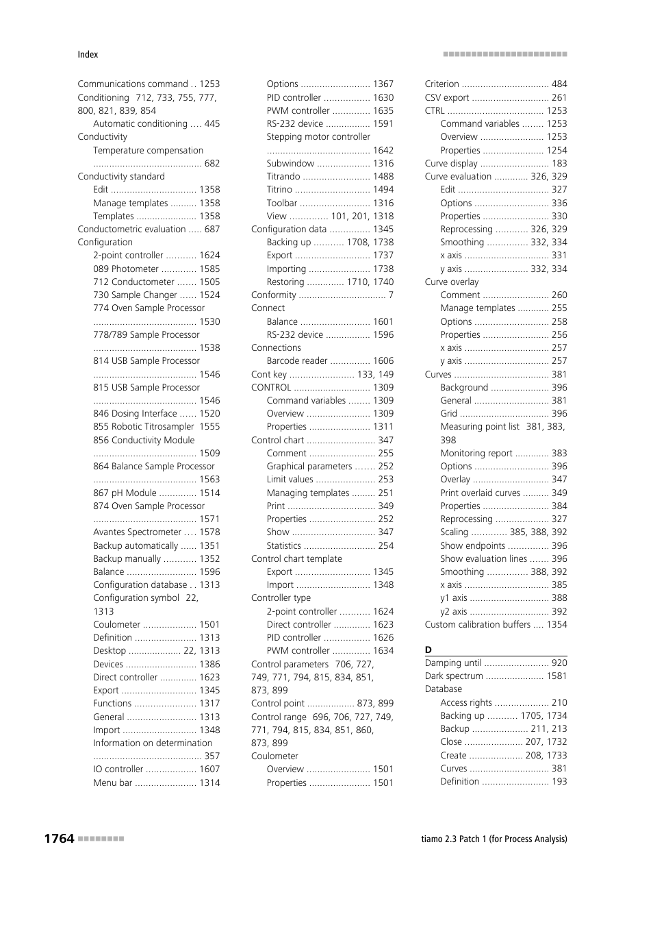 Metrohm tiamo 2.3 Patch 1 (process analysis) User Manual | Page 1780 / 1795