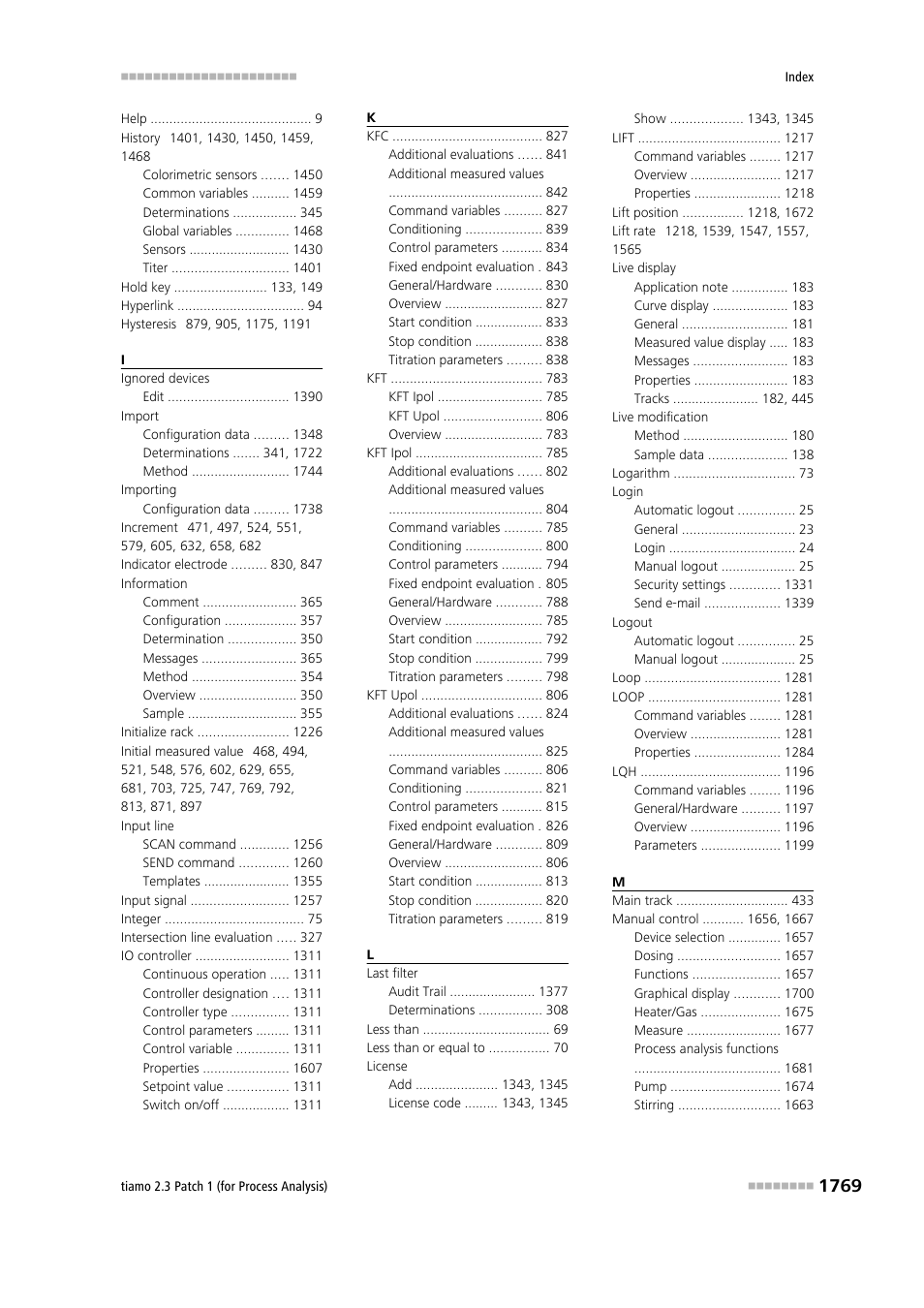Metrohm tiamo 2.3 Patch 1 (process analysis) User Manual | Page 1785 / 1795