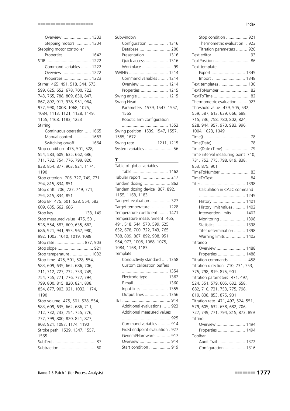 Metrohm tiamo 2.3 Patch 1 (process analysis) User Manual | Page 1793 / 1795