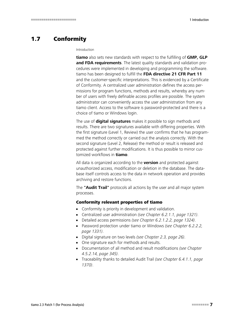 7 conformity, Conformity | Metrohm tiamo 2.3 Patch 1 (process analysis) User Manual | Page 23 / 1795