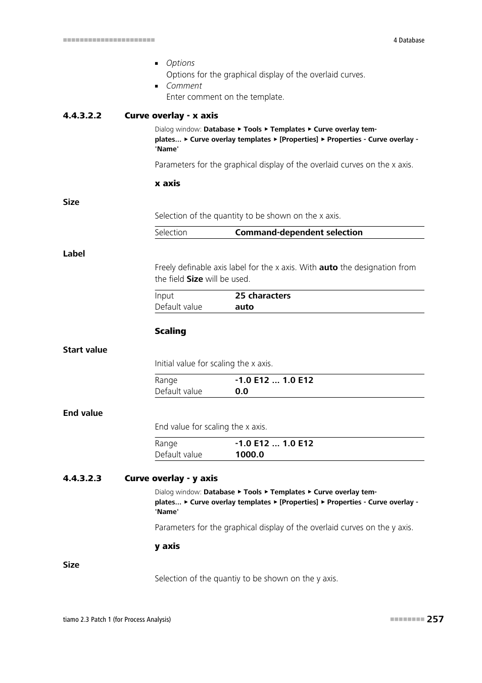 2 curve overlay - x axis, 3 curve overlay - y axis | Metrohm tiamo 2.3 Patch 1 (process analysis) User Manual | Page 273 / 1795