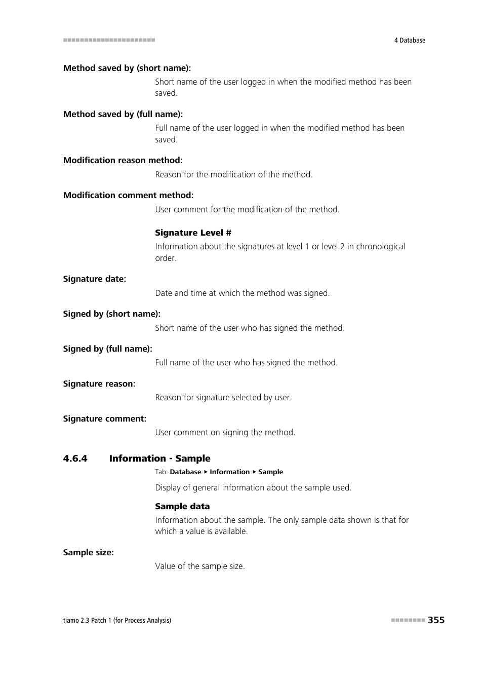 4 information - sample, Information - sample, Sample | Metrohm tiamo 2.3 Patch 1 (process analysis) User Manual | Page 371 / 1795