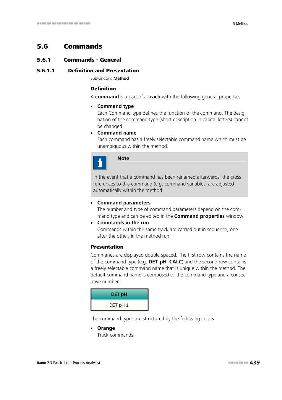 6 commands, 1 commands - general, 1 definition and presentation | Commands, Commands - general | Metrohm tiamo 2.3 Patch 1 (process analysis) User Manual | Page 455 / 1795
