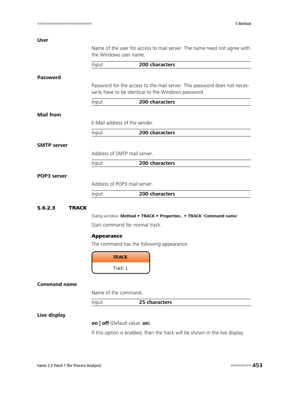 3 track, Track | Metrohm tiamo 2.3 Patch 1 (process analysis) User Manual | Page 469 / 1795