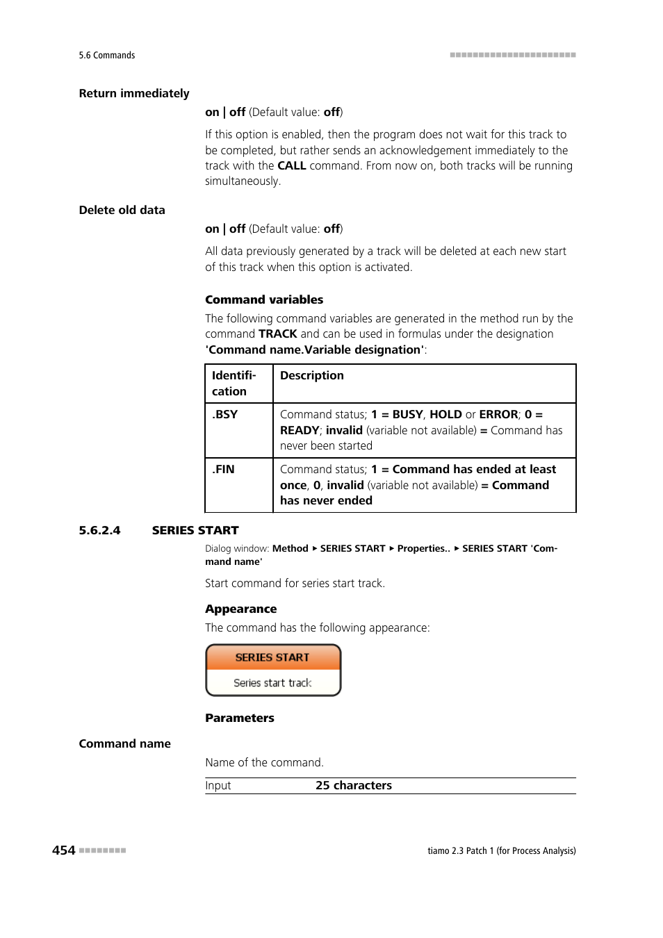 4 series start, Series start | Metrohm tiamo 2.3 Patch 1 (process analysis) User Manual | Page 470 / 1795