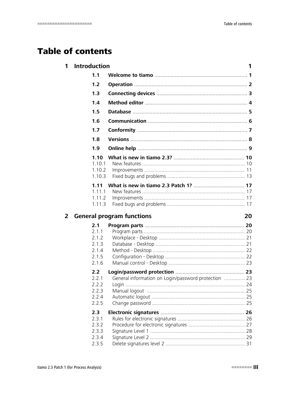 Metrohm tiamo 2.3 Patch 1 (process analysis) User Manual | Page 5 / 1795