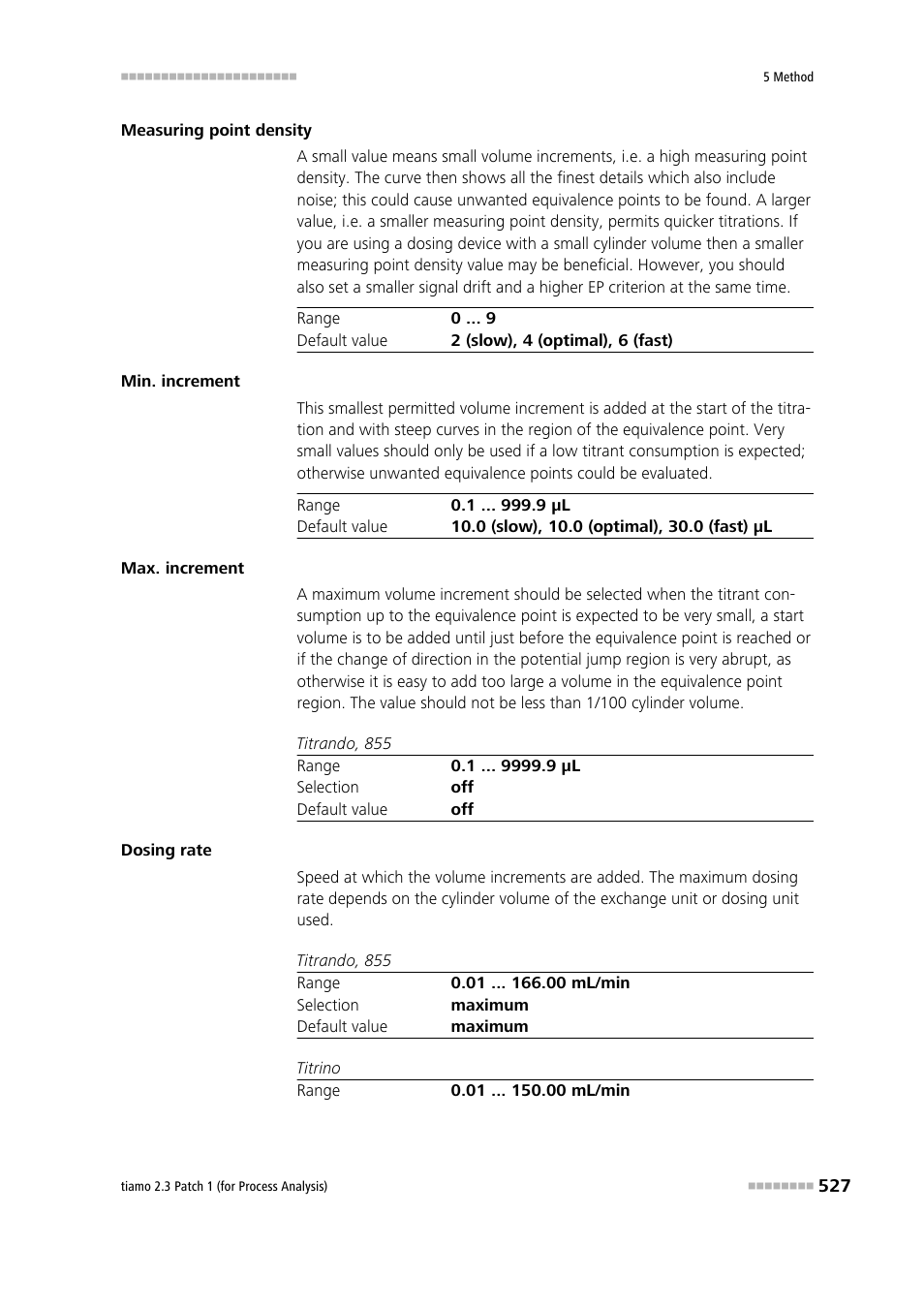 Metrohm tiamo 2.3 Patch 1 (process analysis) User Manual | Page 543 / 1795