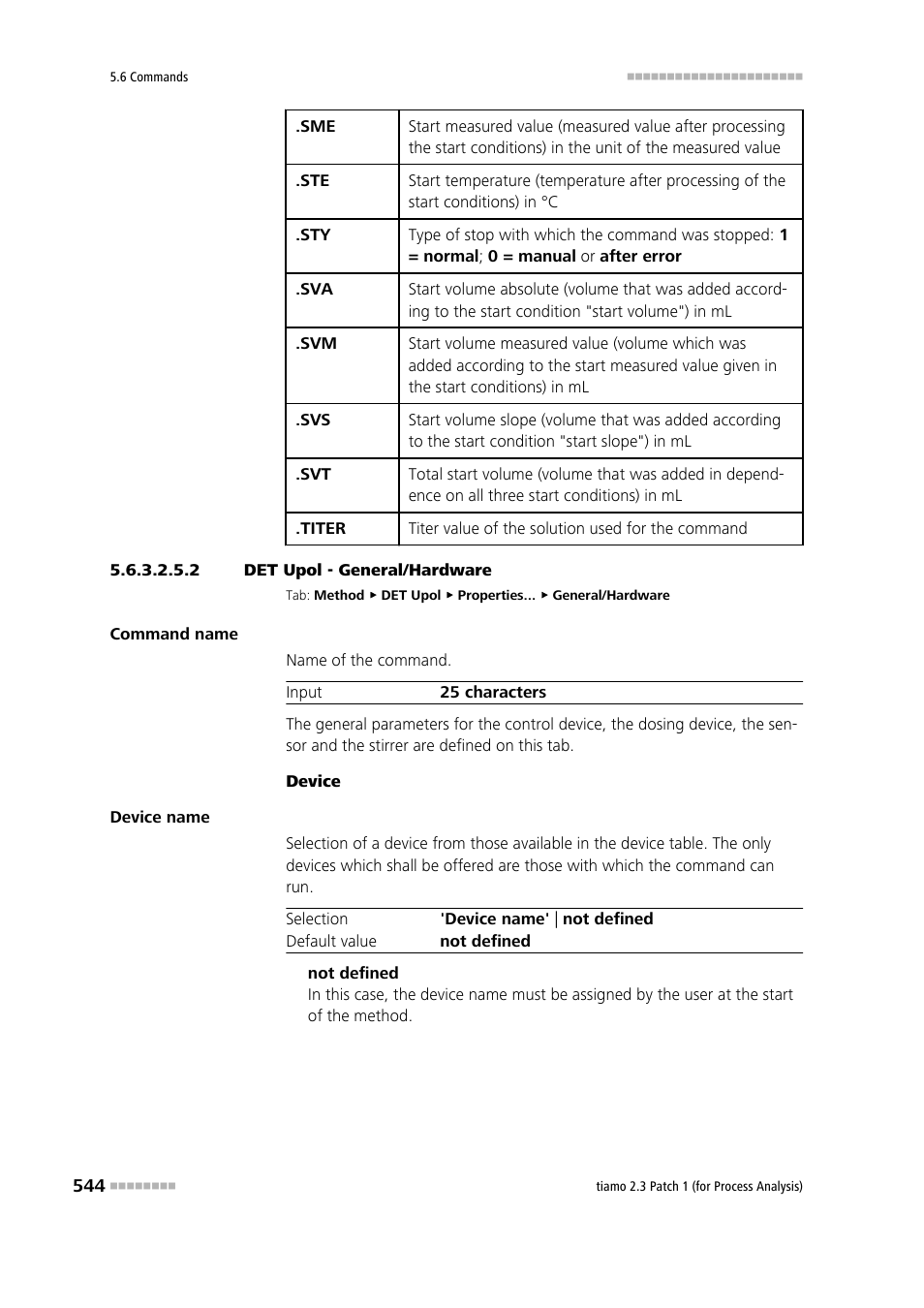 2 det upol - general/hardware, General/hardware | Metrohm tiamo 2.3 Patch 1 (process analysis) User Manual | Page 560 / 1795