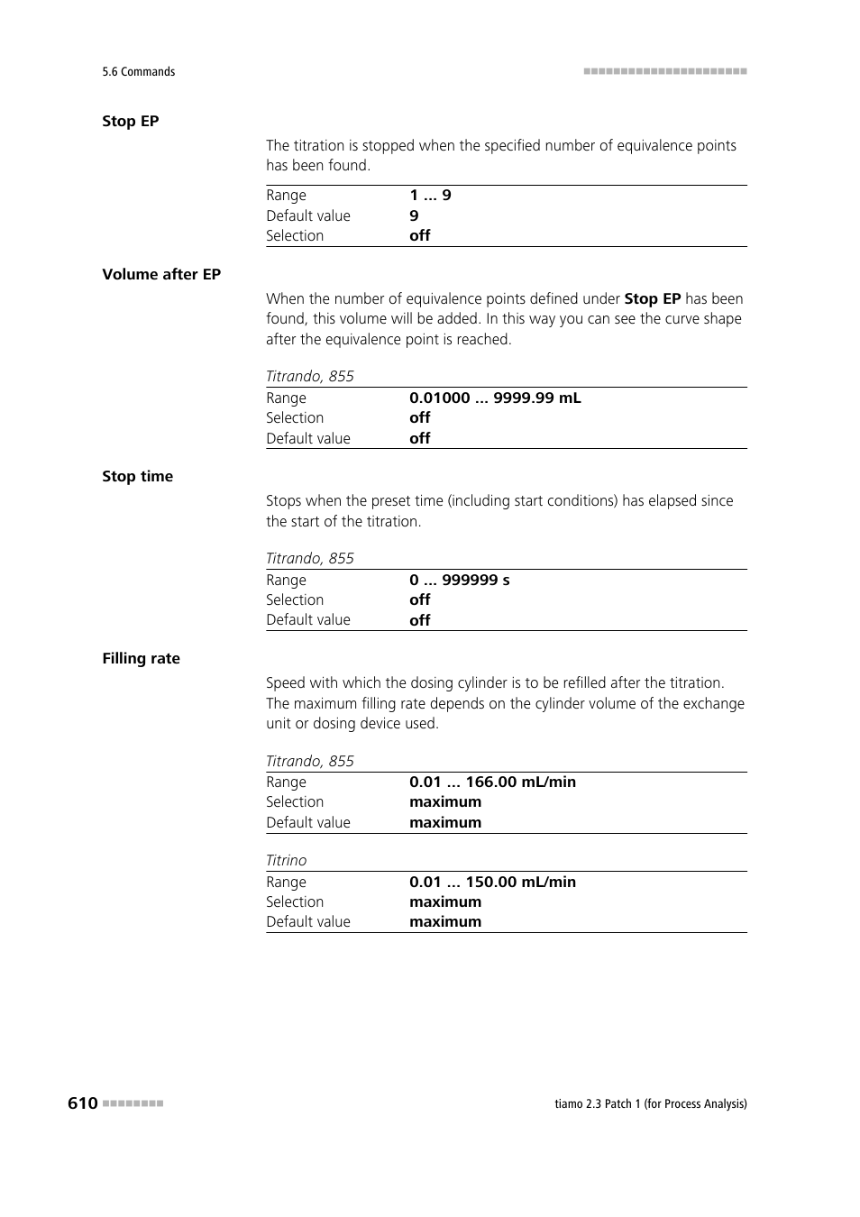 Metrohm tiamo 2.3 Patch 1 (process analysis) User Manual | Page 626 / 1795