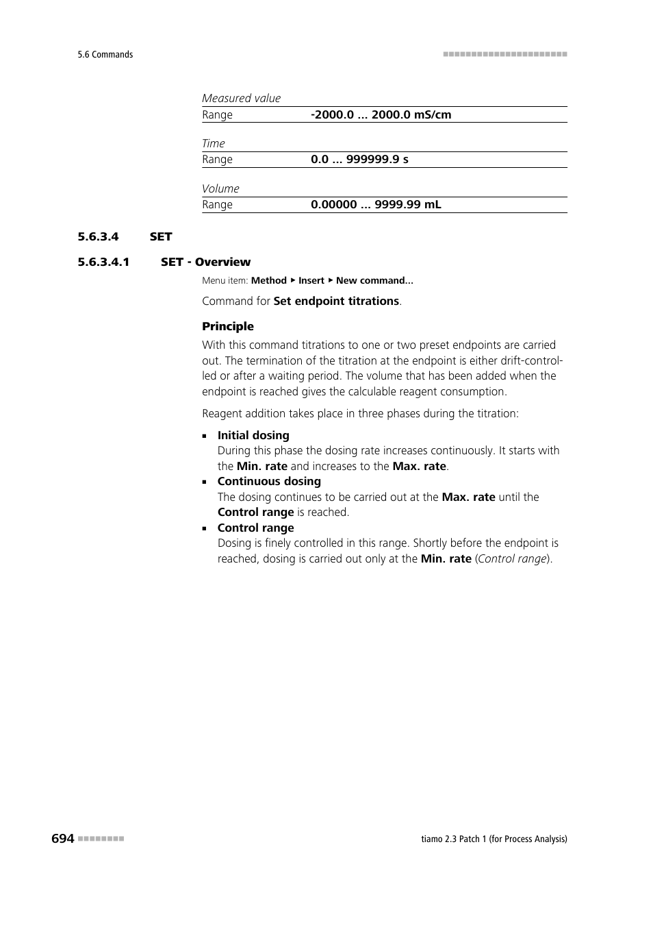 4 set, 1 set - overview | Metrohm tiamo 2.3 Patch 1 (process analysis) User Manual | Page 710 / 1795