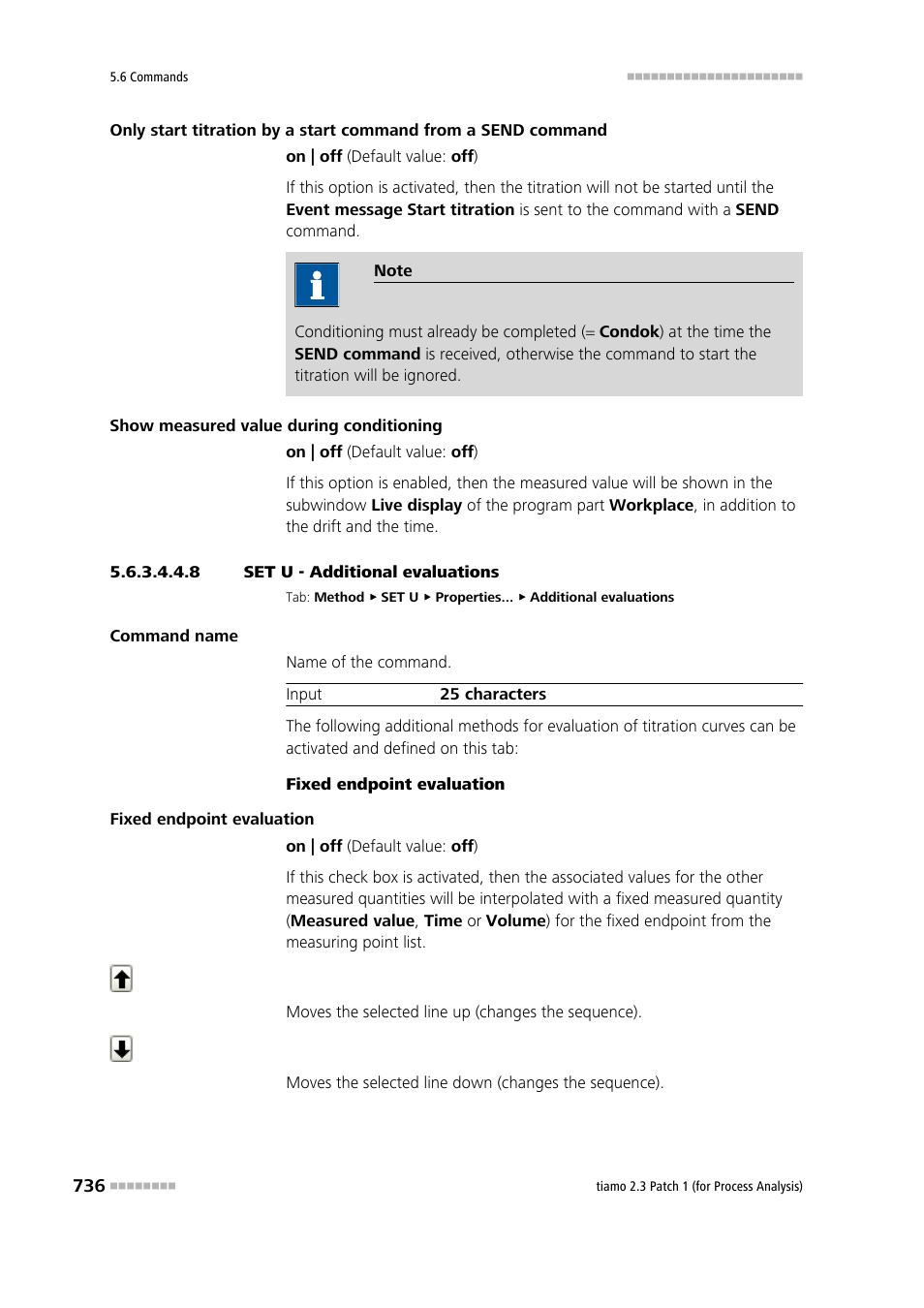 8 set u - additional evaluations, Additional evaluations | Metrohm tiamo 2.3 Patch 1 (process analysis) User Manual | Page 752 / 1795