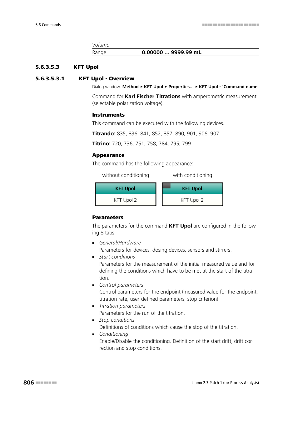 3 kft upol, 1 kft upol - overview | Metrohm tiamo 2.3 Patch 1 (process analysis) User Manual | Page 822 / 1795