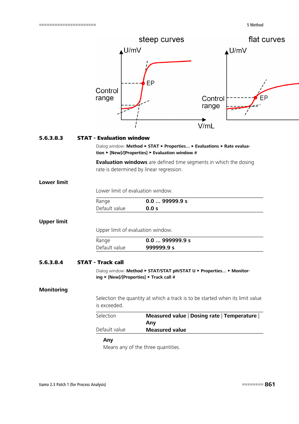 3 stat - evaluation window, 4 stat - track call | Metrohm tiamo 2.3 Patch 1 (process analysis) User Manual | Page 877 / 1795