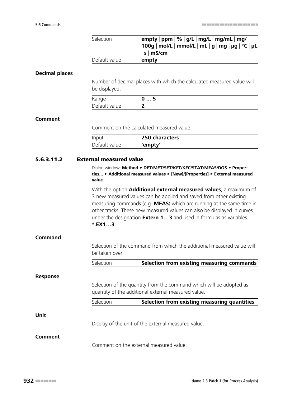 2 external measured value | Metrohm tiamo 2.3 Patch 1 (process analysis) User Manual | Page 948 / 1795