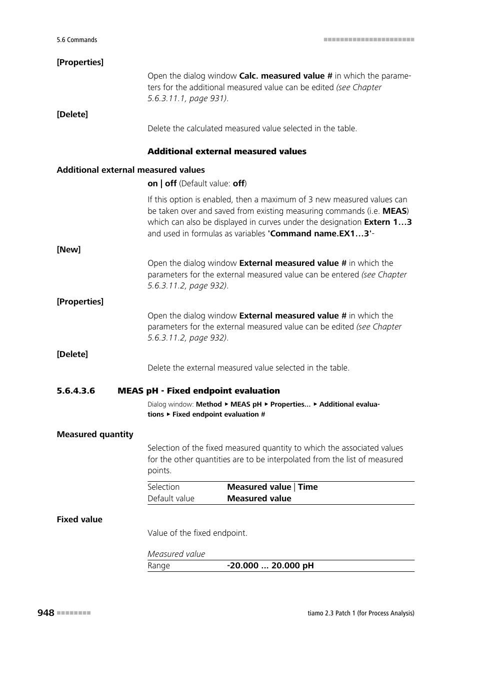 6 meas ph - fixed endpoint evaluation | Metrohm tiamo 2.3 Patch 1 (process analysis) User Manual | Page 964 / 1795