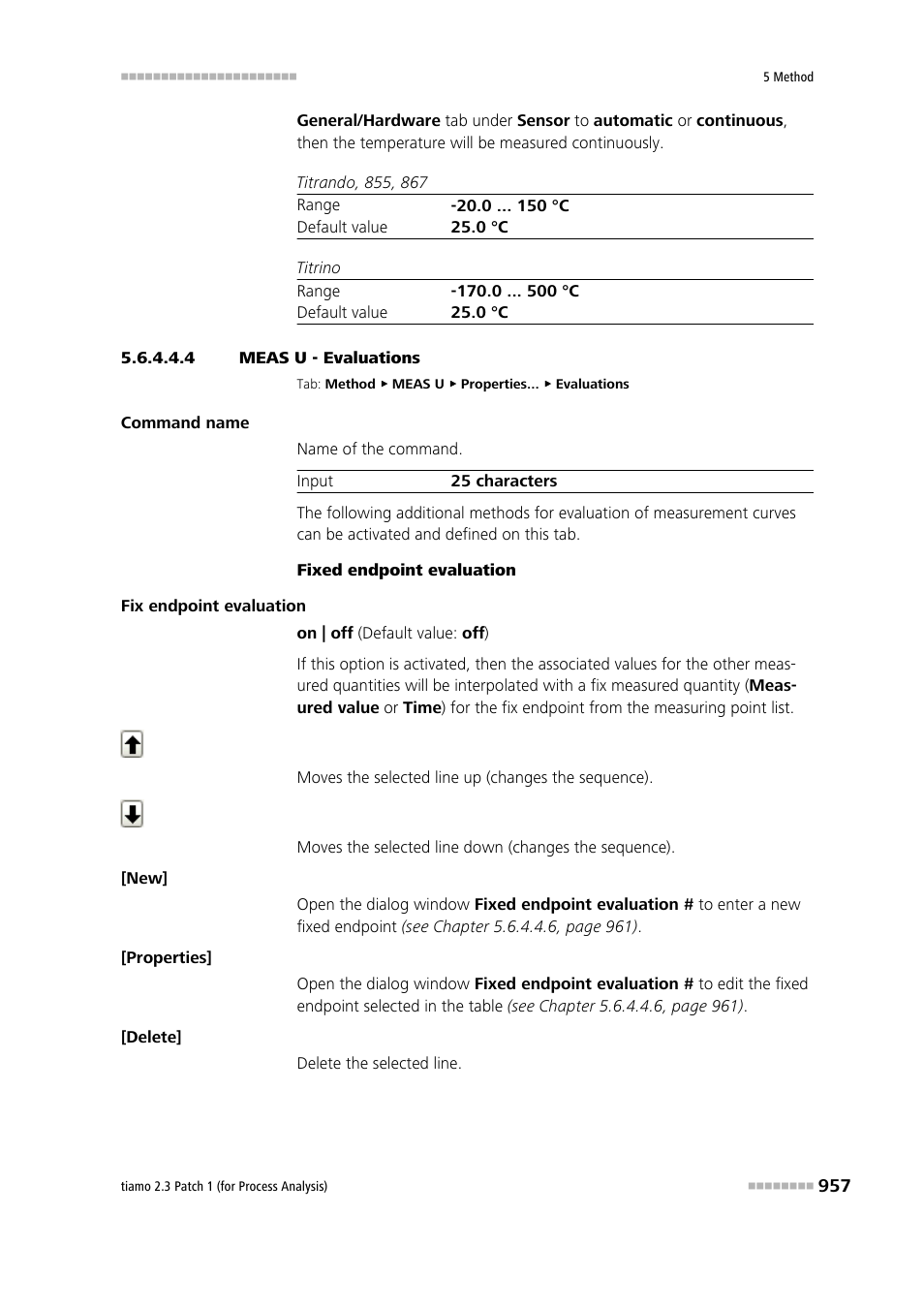 4 meas u - evaluations, Evaluations | Metrohm tiamo 2.3 Patch 1 (process analysis) User Manual | Page 973 / 1795