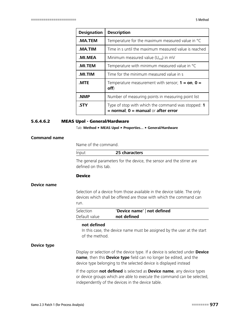 2 meas upol - general/hardware, General/hardware | Metrohm tiamo 2.3 Patch 1 (process analysis) User Manual | Page 993 / 1795