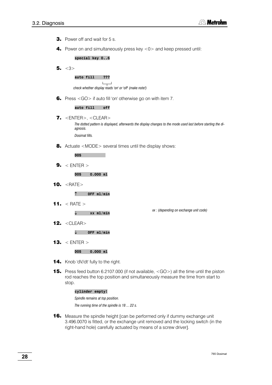 Metrohm 765 Dosimat User Manual | Page 32 / 66