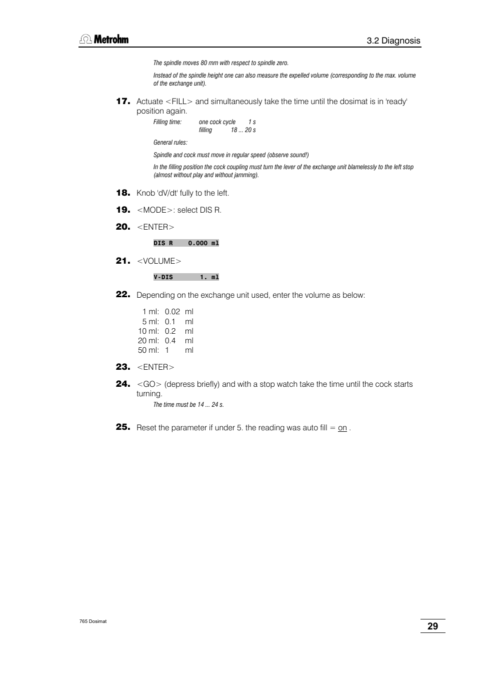 Metrohm 765 Dosimat User Manual | Page 33 / 66