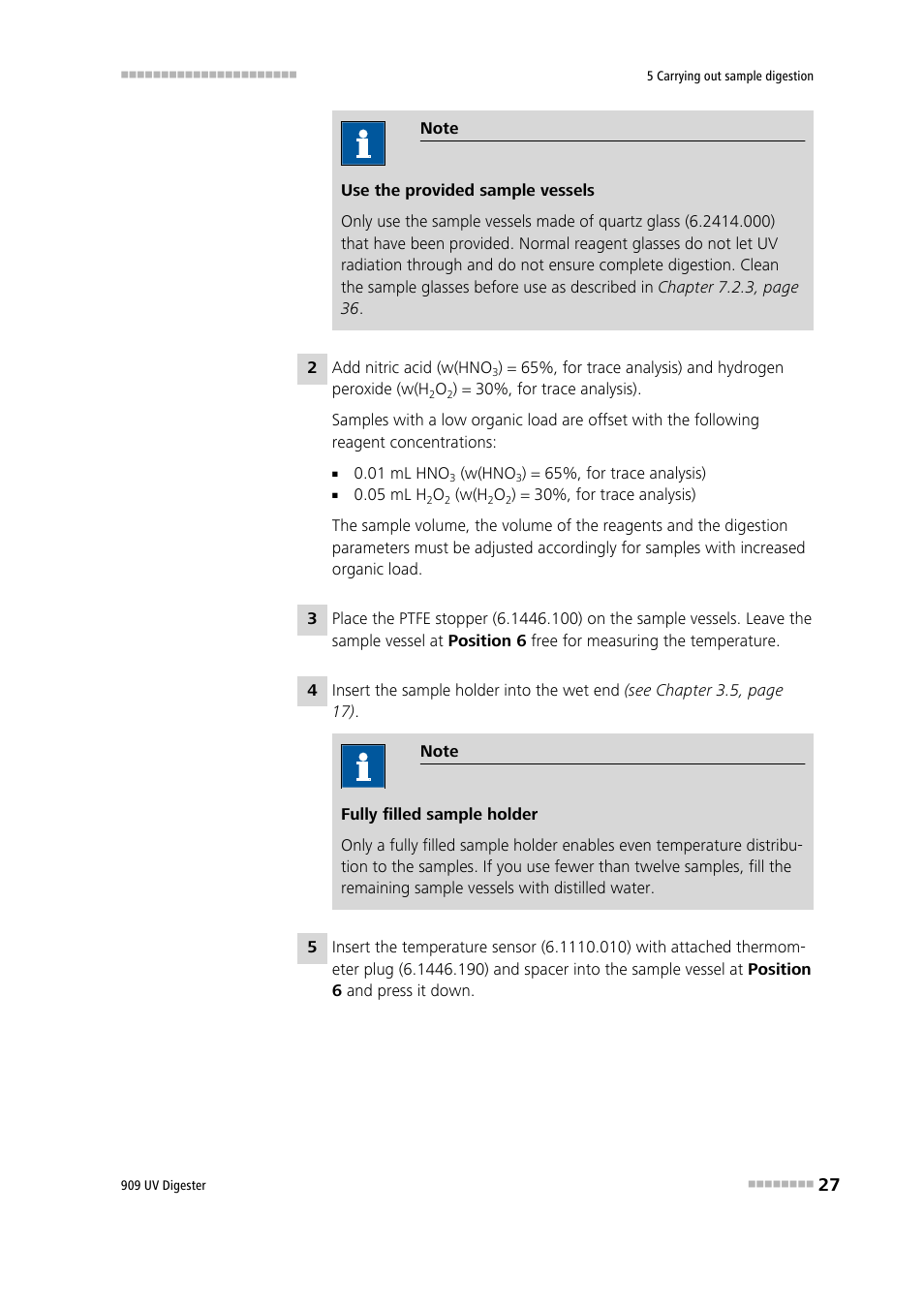 Metrohm 909 UV Digester User Manual | Page 35 / 59