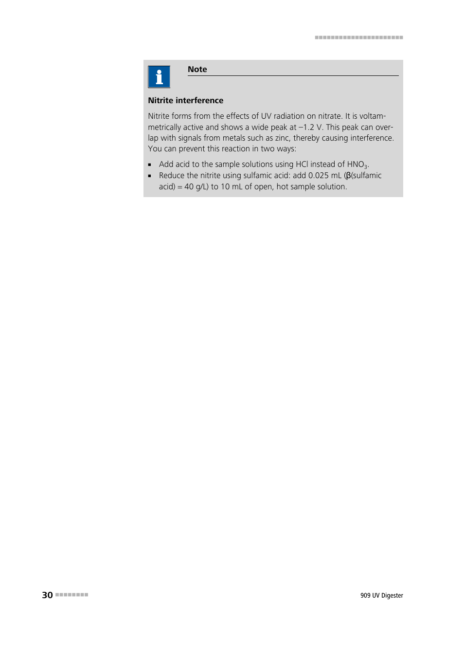 Metrohm 909 UV Digester User Manual | Page 38 / 59