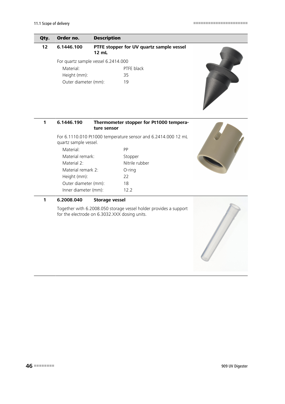 Metrohm 909 UV Digester User Manual | Page 54 / 59