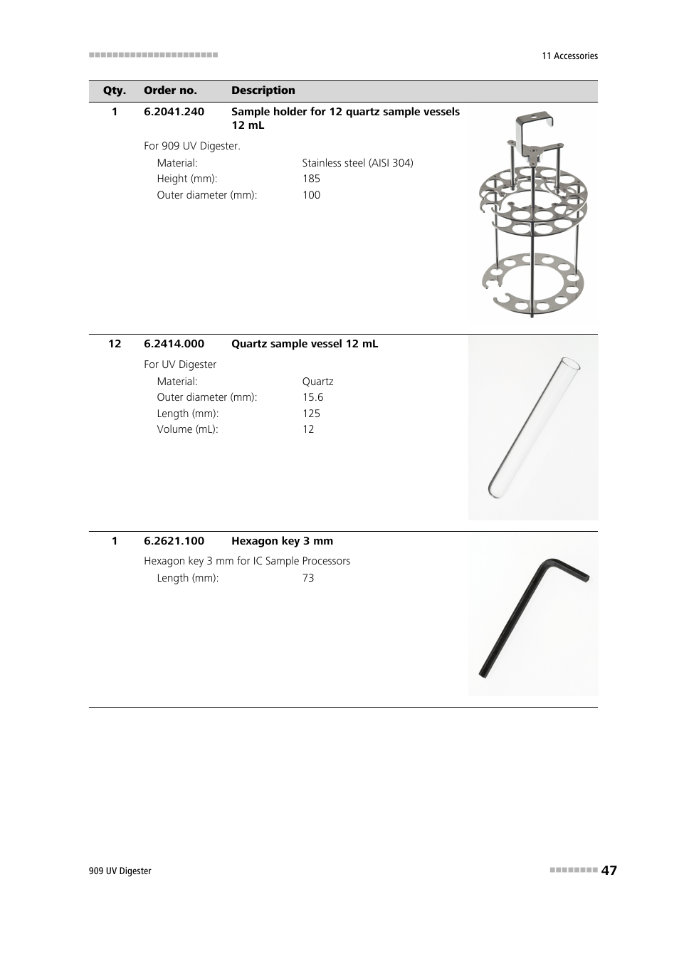 Metrohm 909 UV Digester User Manual | Page 55 / 59