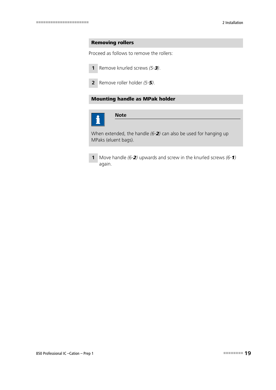 Metrohm 850 Professiona IC Cation Prep 1 User Manual | Page 29 / 127