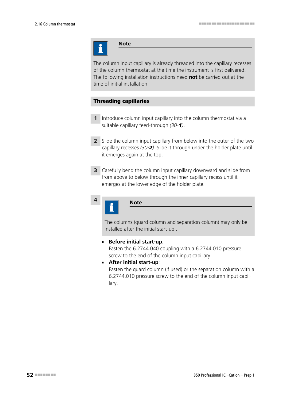 Metrohm 850 Professiona IC Cation Prep 1 User Manual | Page 62 / 127
