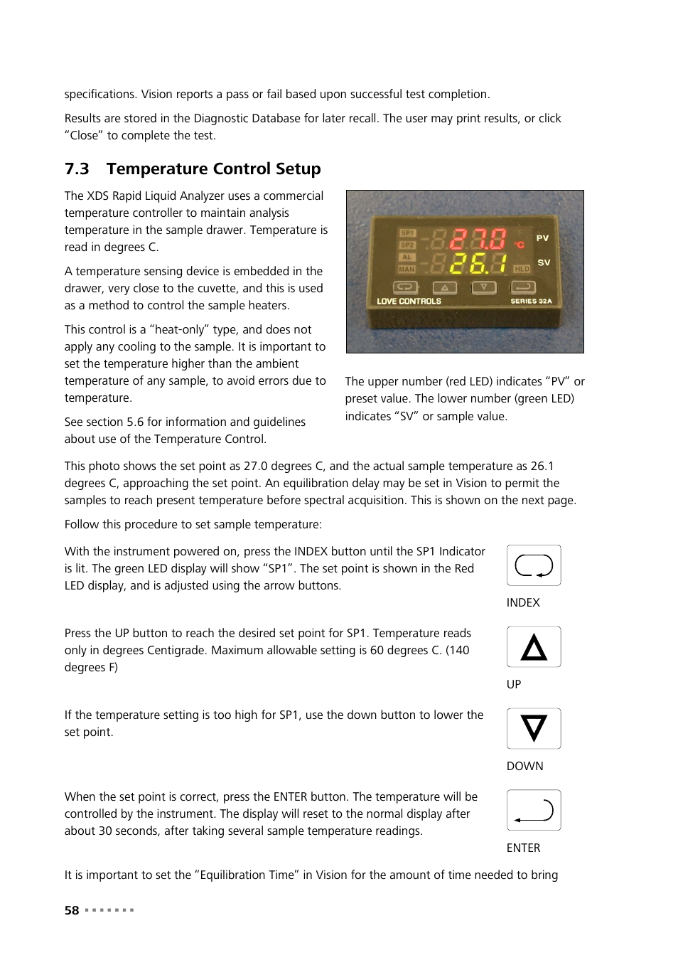 3 temperature control setup, Temperature control setup | Metrohm NIRS XDS RapidLiquid Analyzer User Manual | Page 60 / 85