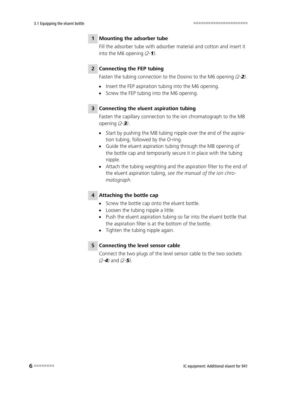 Metrohm Additional eluent for 941 User Manual | Page 12 / 22