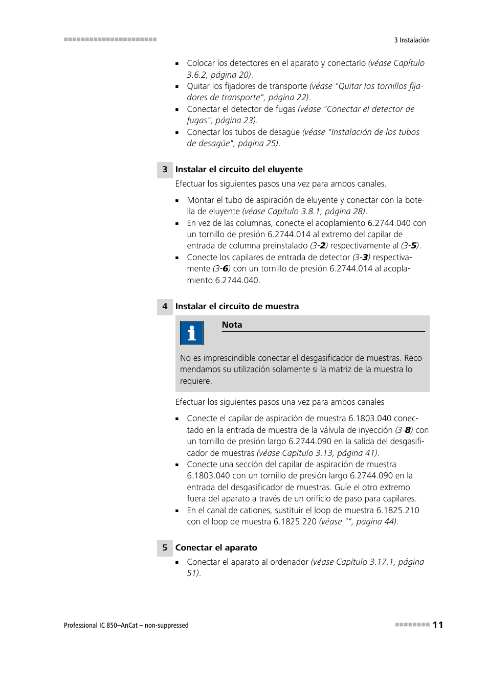 Metrohm 850 Professional IC AnCat Nonsuppressed User Manual | Page 21 / 113