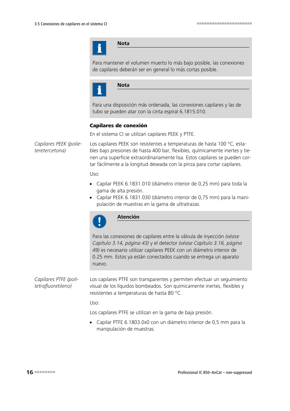 Metrohm 850 Professional IC AnCat Nonsuppressed User Manual | Page 26 / 113