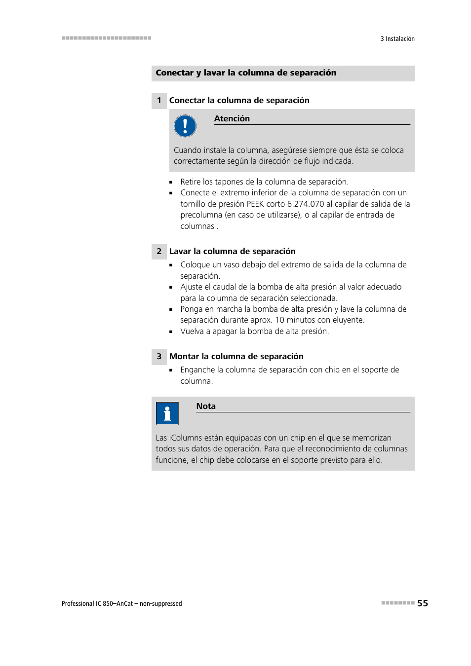 Metrohm 850 Professional IC AnCat Nonsuppressed User Manual | Page 65 / 113