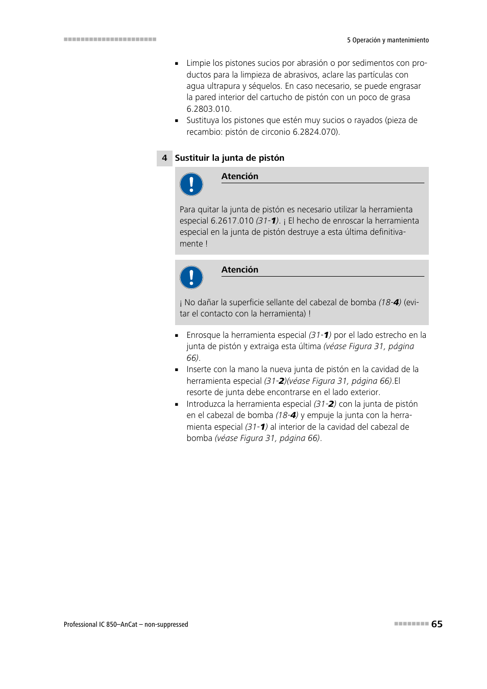 Metrohm 850 Professional IC AnCat Nonsuppressed User Manual | Page 75 / 113