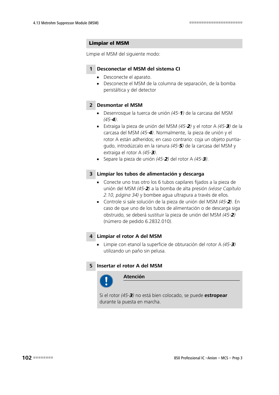 Metrohm 850 Professional IC Anion MCS Prep 3 User Manual | Page 112 / 152