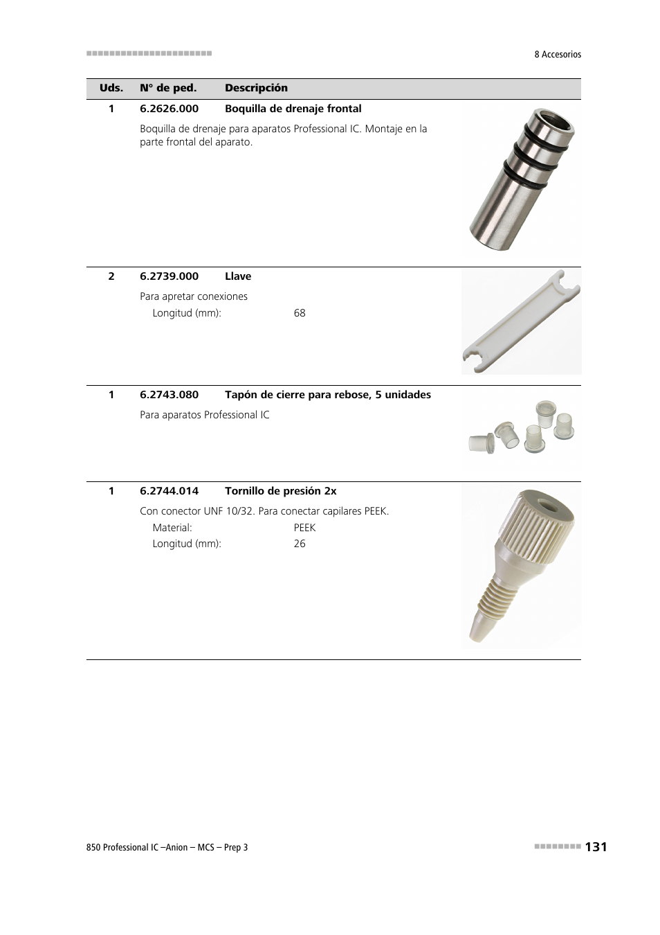 Metrohm 850 Professional IC Anion MCS Prep 3 User Manual | Page 141 / 152