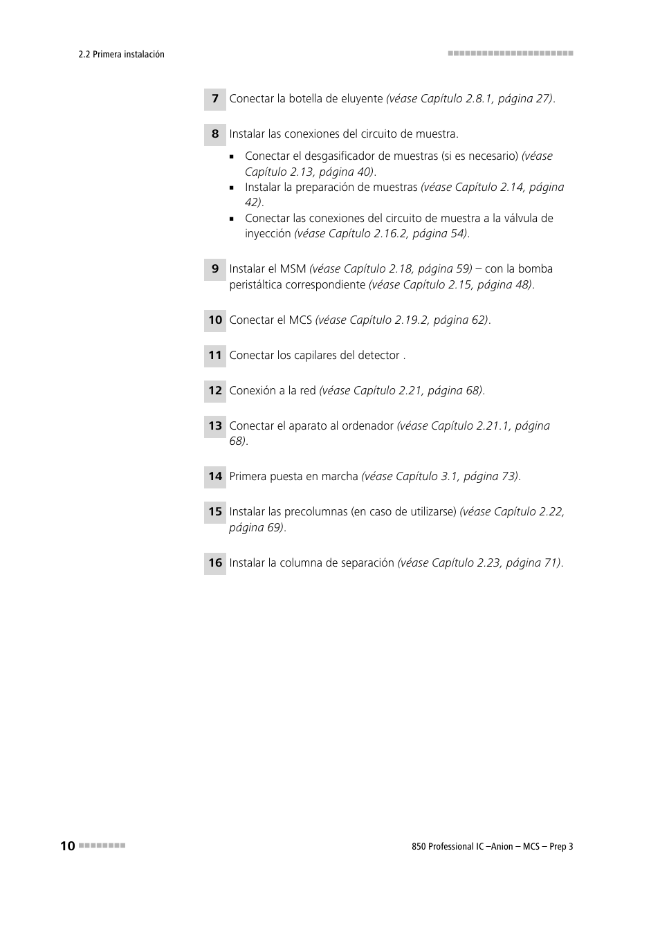 Metrohm 850 Professional IC Anion MCS Prep 3 User Manual | Page 20 / 152