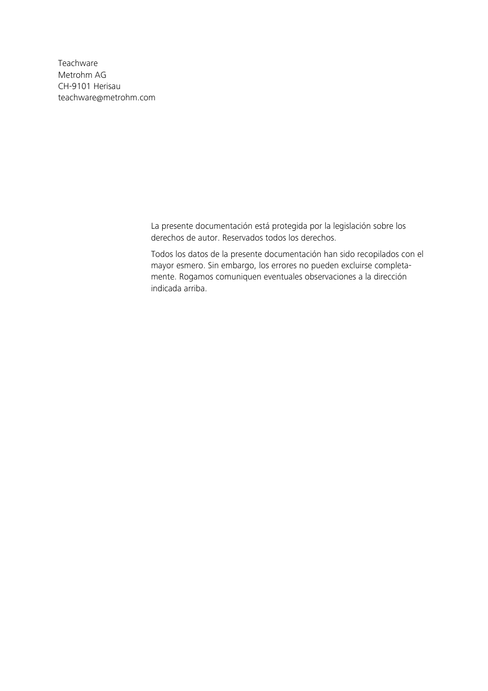 Metrohm 850 Professional IC Anion MCS Prep 3 User Manual | Page 4 / 152