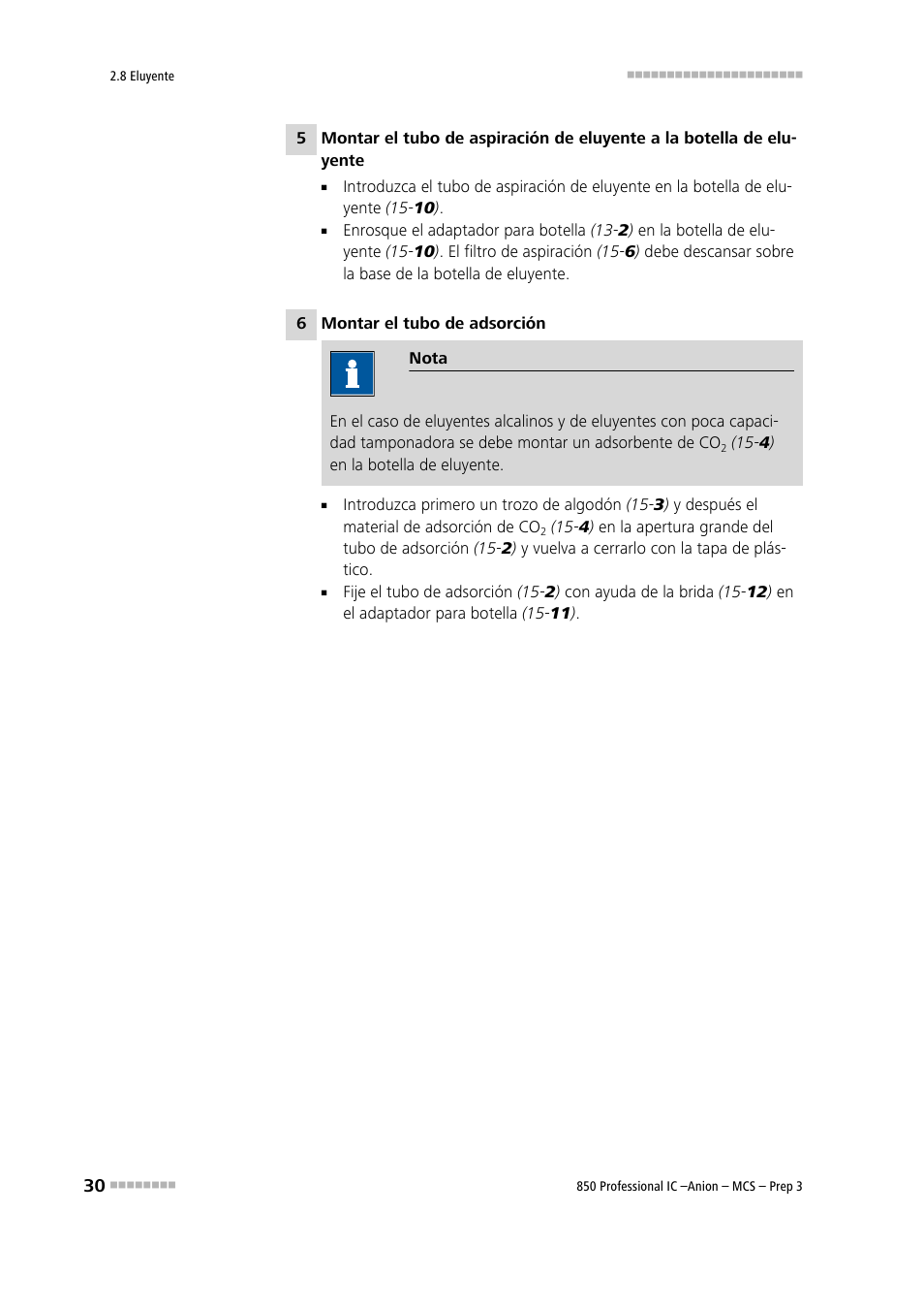 Metrohm 850 Professional IC Anion MCS Prep 3 User Manual | Page 40 / 152